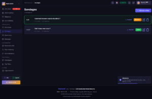 Admin Sondages - Radiostation Pro CMS